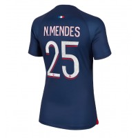 Ženski Nogometni dresi Paris Saint-Germain Nuno Mendes #25 Domači 2023-24 Kratek Rokav